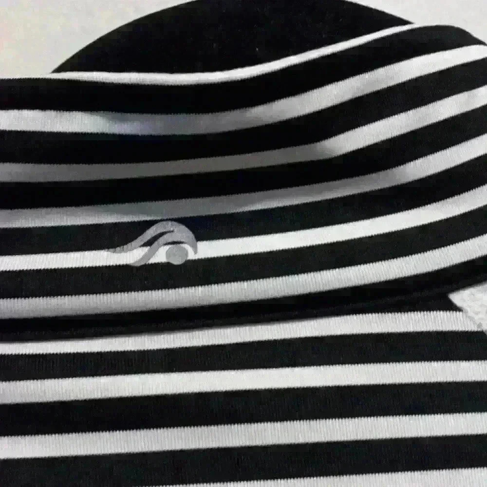 Women's ideology black and white stripe athletic jacket size Medium zip up - Picture 3 of 5